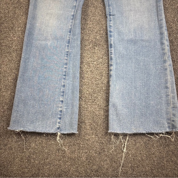 MADEWELL Women’s Denim Mid-Rise Kick Out Jeans Raw Hem size: 25 - Picture 3 of 9